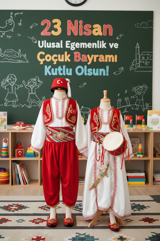 23 Nisan Kombinleri 2026 | Gösteri Kıyafeti ve Keçe Aksesuar Önerileri