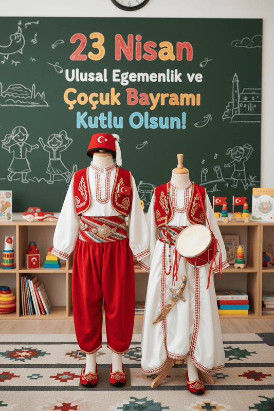 23 Nisan Kombinleri 2026 | Gösteri Kıyafeti ve Keçe Aksesuar Önerileri - Aydede Oyunevi
