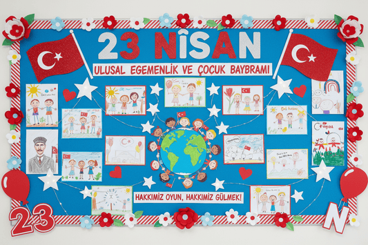 23 Nisan Pano Örnekleri (2026) – En Güzel ve Dikkat Çekici Sınıf Panoları - Aydede Oyunevi