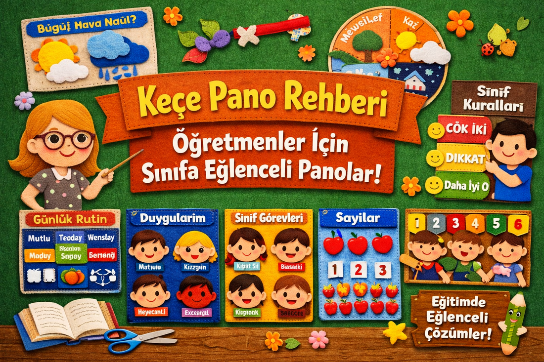 Keçe Pano: Sınıf İçin En Çok Tercih Edilen Keçe Pano Modelleri (Öğretmen Rehberi)