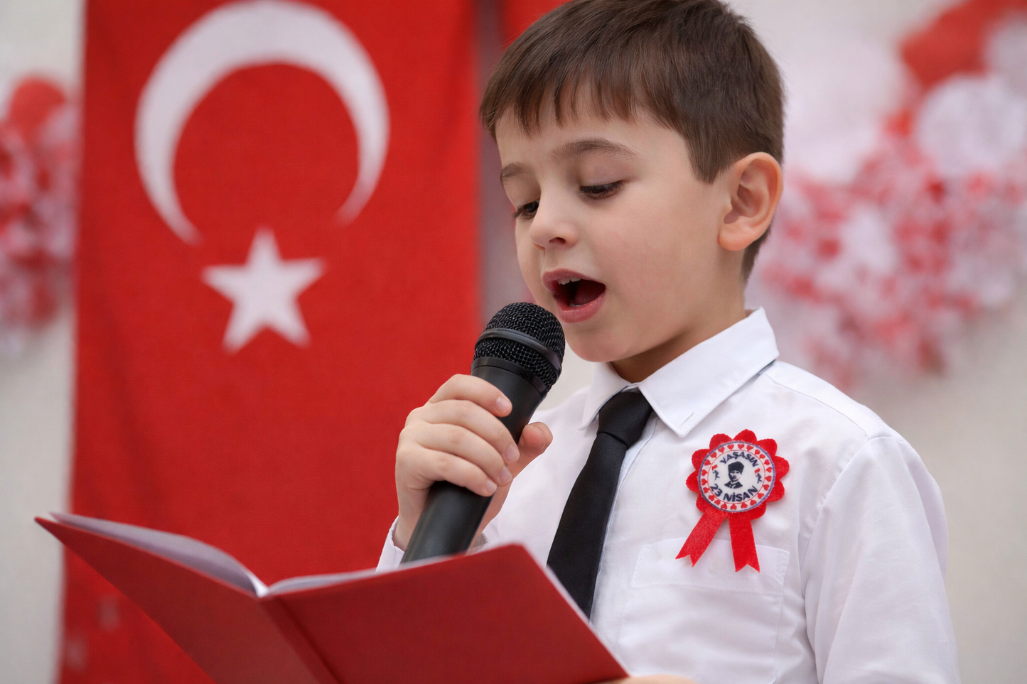 23 Nisan Rozeti Yaka Rozeti Öğrenci Sınıf 10 Adet Keçe