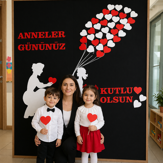 Anneler Günü Panosu Keçe Okul Öncesi
