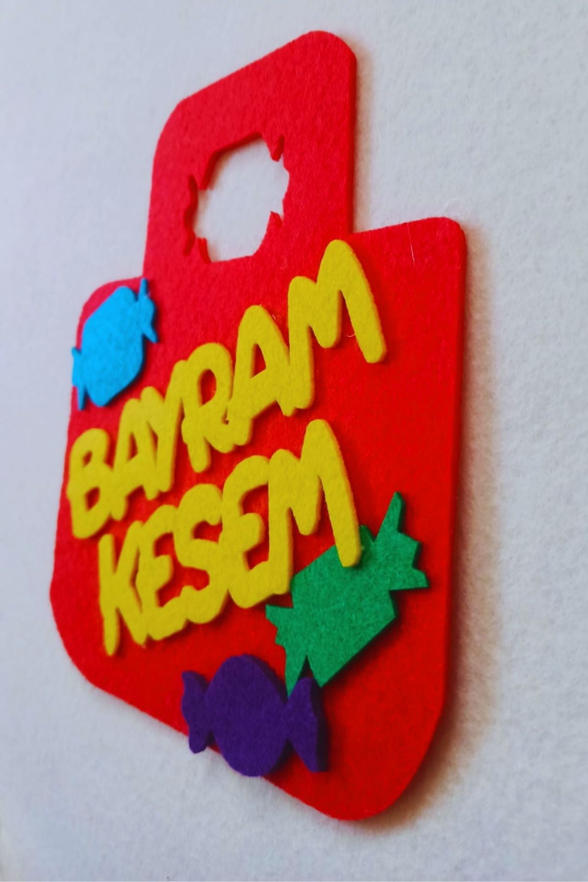 Bayram Kesesi Keçe Harçlık Kesesi Kırmızı