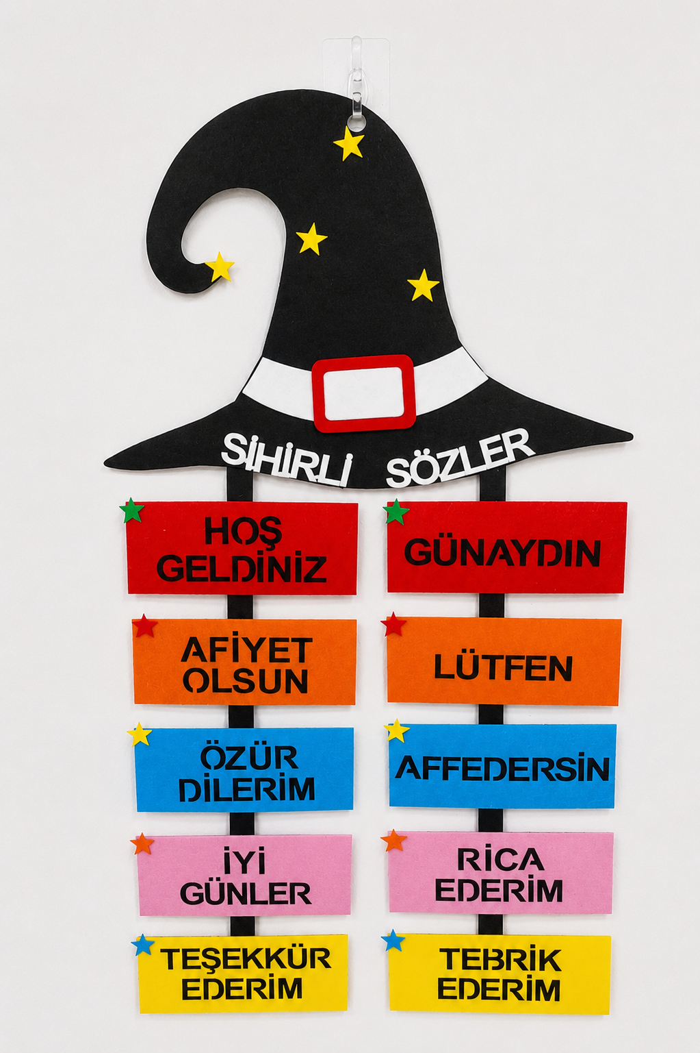 Sihirli Sözler Keçe Pano Sınıf Panosu İlkokul Okul Öncesi 1. 2. Sınıf
