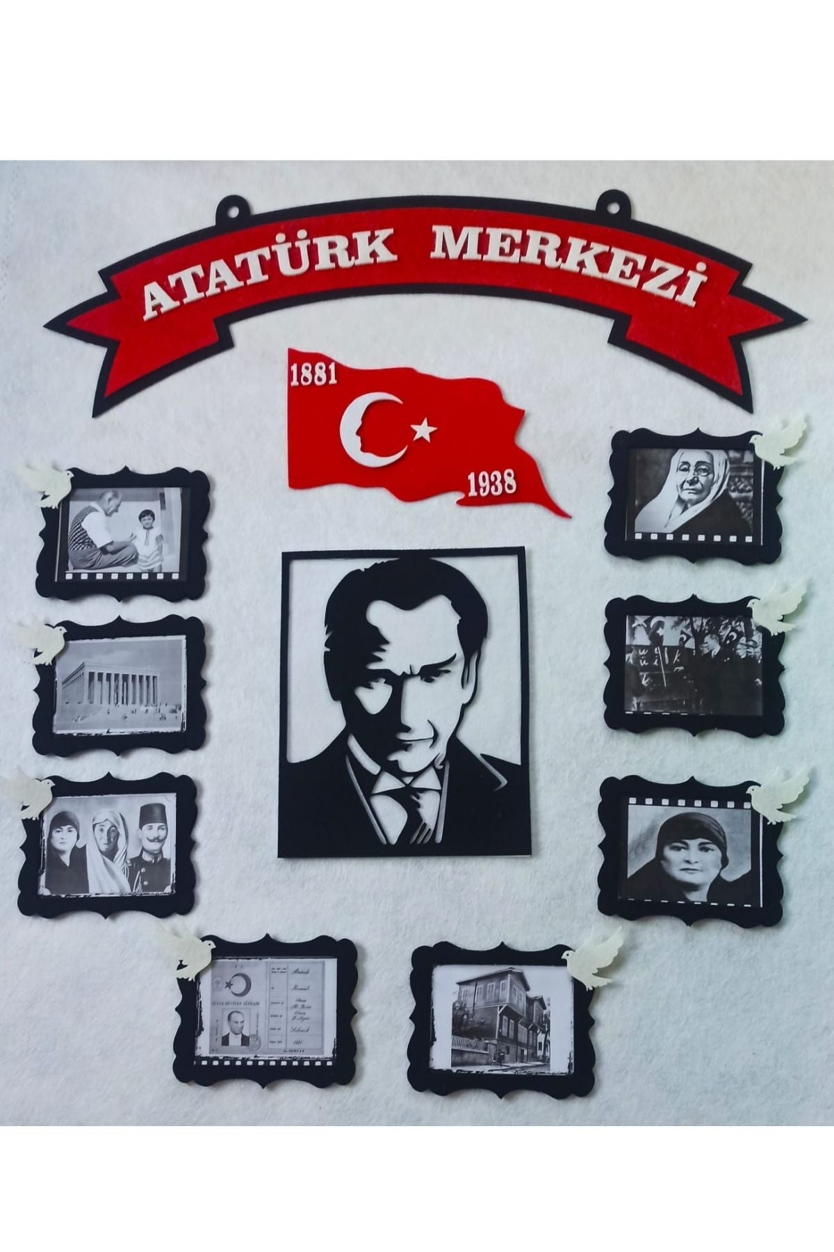 Atatürk Merkezi Keçe Pano Atatürk Köşesi Sınıf Anaokulu ve İlkokul