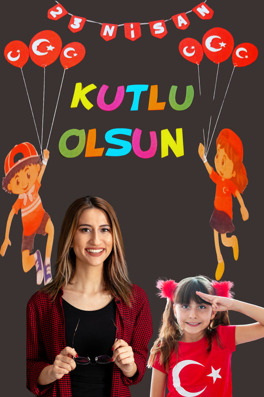 23 Nisan Okul Öncesi Keçe Pano – Hazır Anaokulu Sınıf Süsleme Panosu