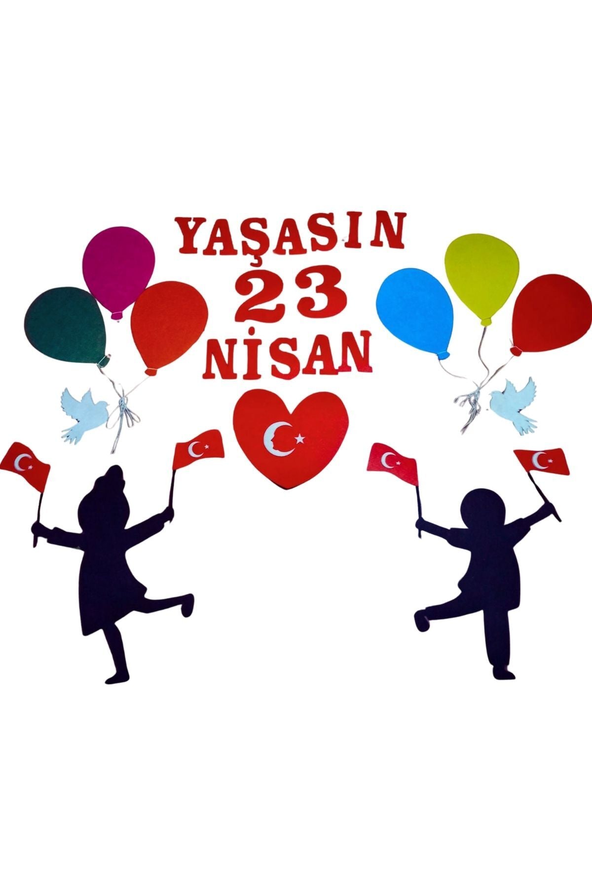 23 Nisan Pano Okul Öncesi Sınıf Süsleme Keçe