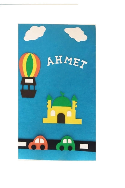 İsimli Çocuk Seccadesi Erkek Camili Namaz Çocuklar Seccade Çocuk Keçe