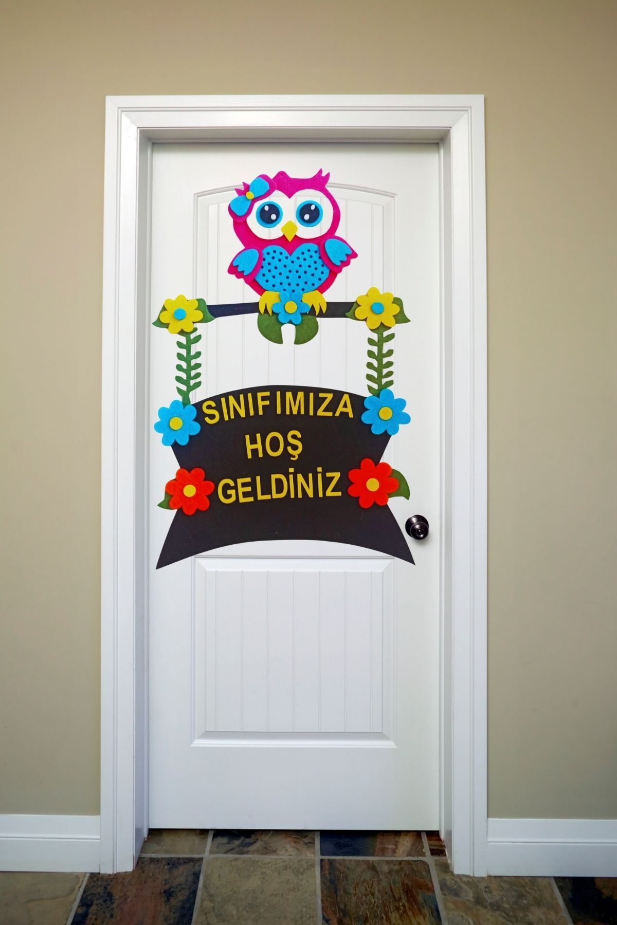 Keçe Sınıf Kapı Süsü 1. Sınıfımıza Hoşgeldiniz 1, 2 ve 3. Sınıf