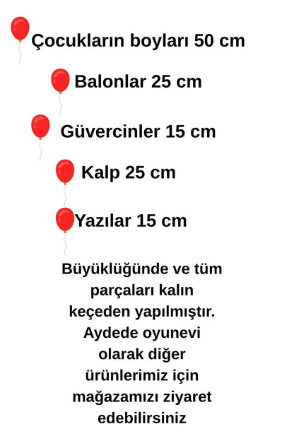 23 Nisan Pano Okul Öncesi Sınıf Süsleme Keçe