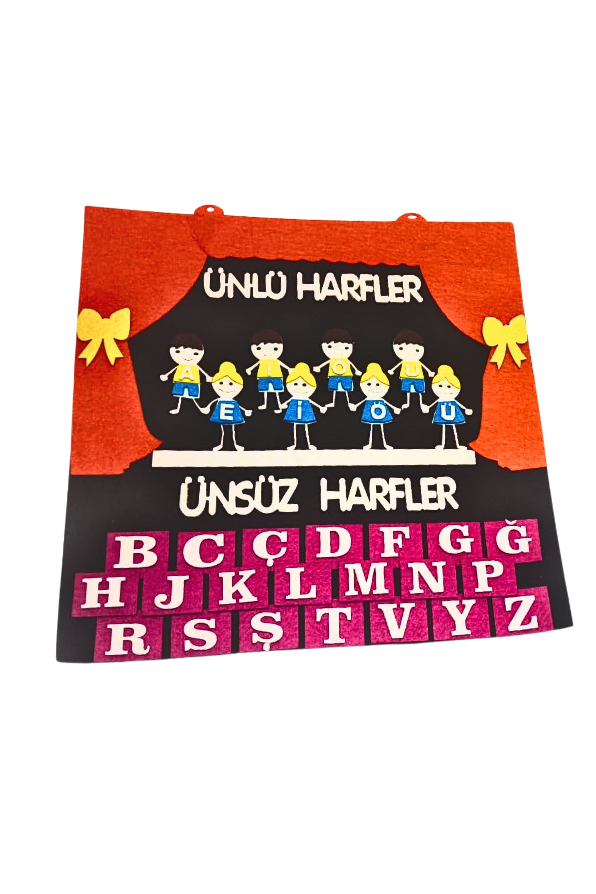 Ünlü Ve Ünsüz Harfler Keçe Pano 1. Sınıf Sesli Ve Sessiz Harfler Panosu