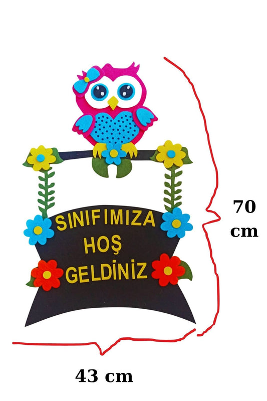 Keçe Sınıf Kapı Süsü 1. Sınıfımıza Hoşgeldiniz 1, 2 ve 3. Sınıf